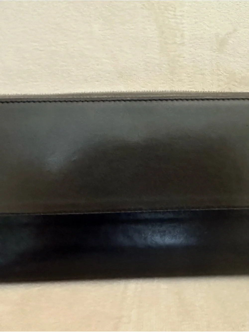 Celine Black/ brown Leather Men's Clutch Wallet